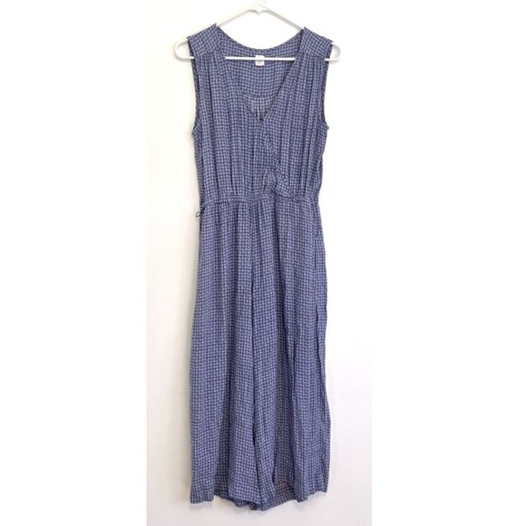 GAP Sleeveless Wrap Jumpsuit Periwinkle Blue / Purple Surplice Cropped NO BELT M - Picture 2 of 13